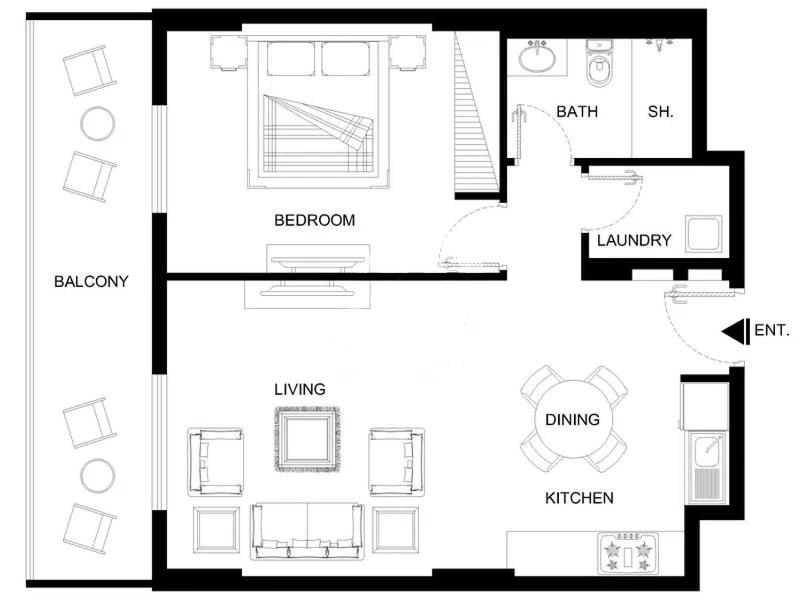 Lux - The La Mer Sea View Suite 3 Dubai Exterior foto